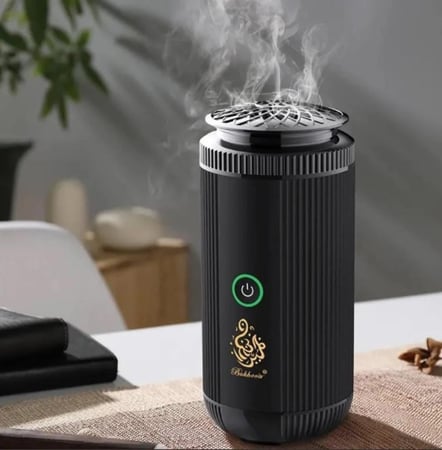 المبخرة الذكية - بتصميم انيق مبخرة الكترونية محمولة مع منفذ شحن Type C