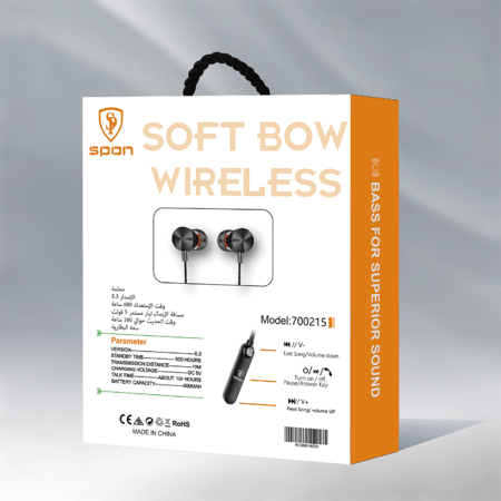 سماعة بلوتوث رياضية ماركة spon مدى اتصال 10 متر