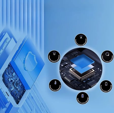 باور بانك 5000 لاسلكي مغناطيسي يدعم الشحن السريع