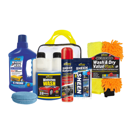 شيلد - طقم متكامل لغسيل وتلميع السيارات