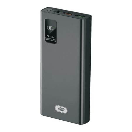 باور بنك 20000  22.5W(منفذ PD 18W+منفذين USB)مع شاشة