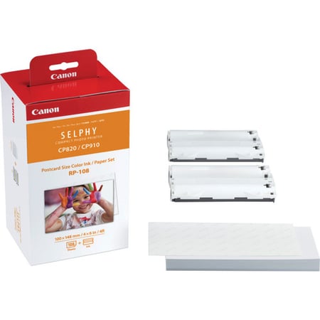 Canon RP-108 High-Capacity Color Ink/Paper Set for SELPHY Printer
