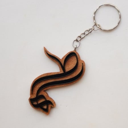 ميدالية خشب وأكريليك