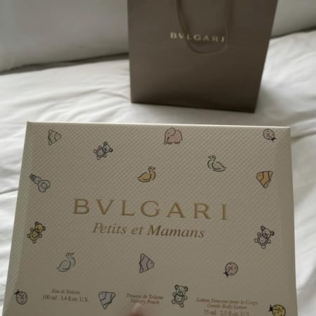 أفخم هديه ولاده طقم بولغري اطفال عطر 100 مل ولوشن 75 مل مع شنطه وكيس بلغري
