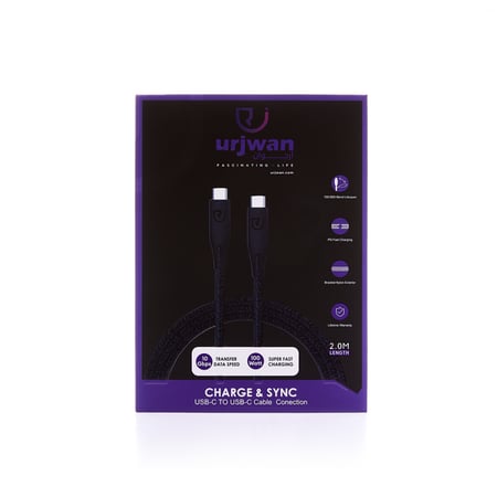 كيبل شحن أرجوان تايب سي