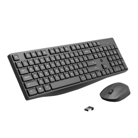 ماوس وكيبورد وايرلس اتش بي أسود -   Keyboard & Mouse hp Black CS10