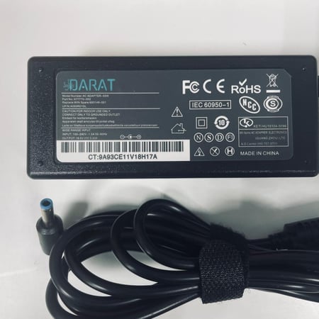 شاحن لابتوب اتش بي-Laptop hp Adapter blue pin 65W