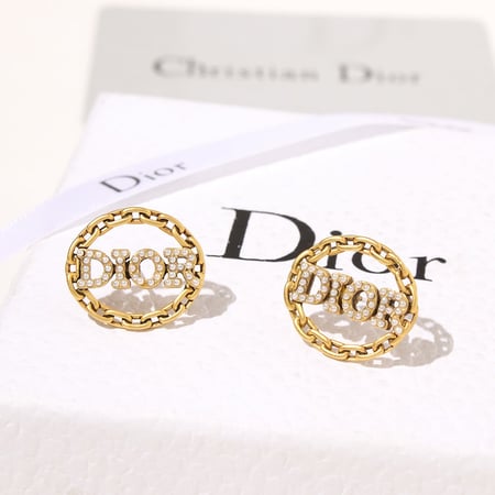 حلق ديور مطلي ذهـب