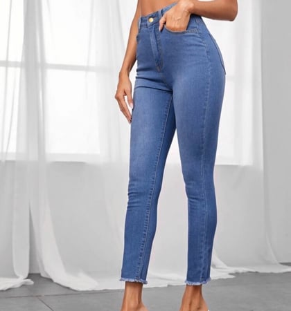 بنطلون جينز ساده