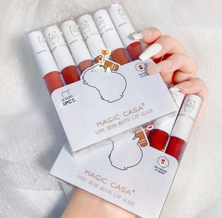 مجموعة أحمر شفاة 6 حبات