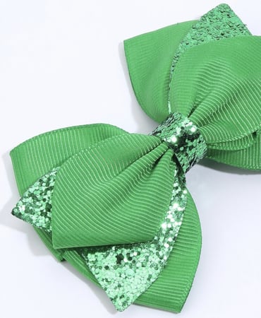 اكسسوار شعر اخضر قطعتين