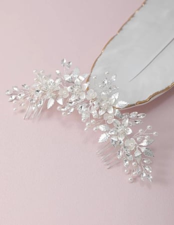 اكسسوار شعر فضي