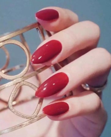 اظافر صناعيه احمر 24 قطعه