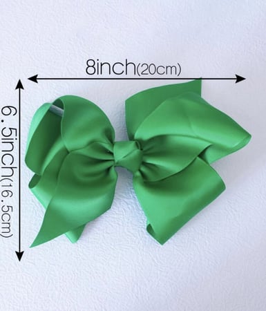 فيونكة كبيره لشعر اخضر