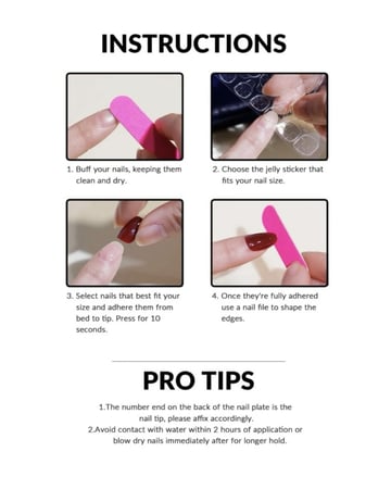 اظافر صناعية 24 قطعه