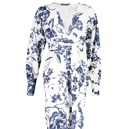 فستان بربطة خصر من بوهو