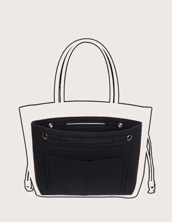 حقيبة تخزين متوسطة الحجم بزينه