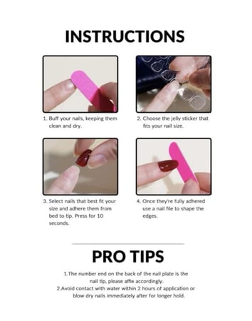 اظافر صناعية 24 قطعة