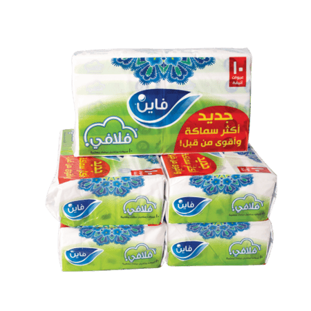 كرتون مناديل وجه فاين فلافي الجديدة (عبوة من 50 حبة)