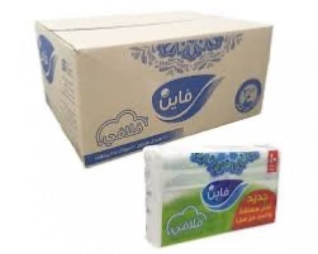 كرتون مناديل وجه فاين فلافي الجديدة (عبوة من 50 حبة)