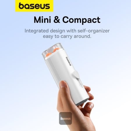 مجموعة التنظيف متعددة الوظائف 8 في 1 من باسيوس لشاشة الكمبيوتر المحمول ولوحة المفاتيح وسماعات الأذن - أبيض