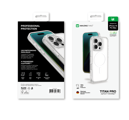 كفر حماية ماج سيف Amazingthing تيتان برو مقاوم للصدمات للايفون 16 برو ماكس