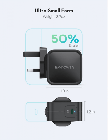 RAVPOWER PD 61w شاحن جداري