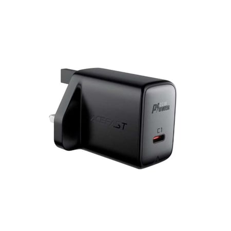 شاحن جداري AceFast A4 بقوة 20 واط منفذ تايب سي - اسود