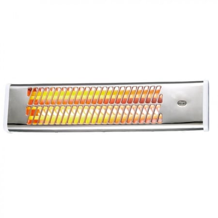 دفاية كهربائيه جداريه للحمامات بقوة 1200 وات مع تحكم في درجة الحرارة مع مفتاح أمان مع شبكة أمان مع عجلة للتحرك بسهولة 220-240 فولت ، 50-60 هرتز ضمان سنتين