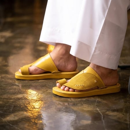 حذاء  سعودي مودرن باللون الأصفر 8th Collection