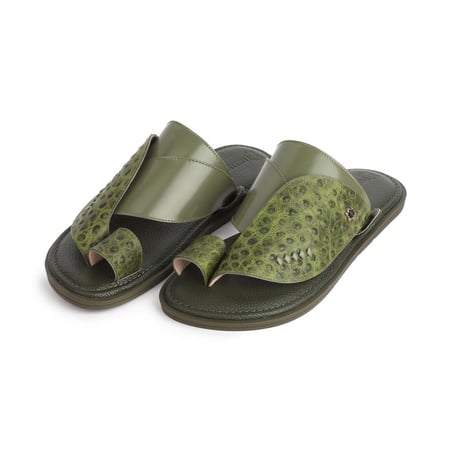 حذاء سعودي مودرن بريميوم نقشة النعام