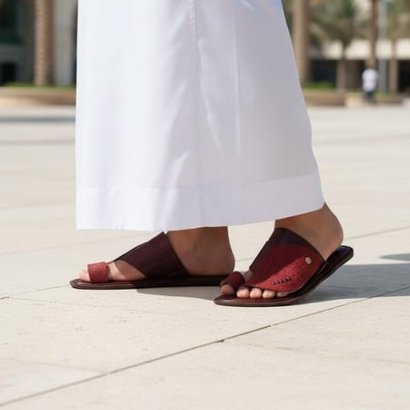 حذاء سعودي مودرن بريميوم فليكس باللون الأحمر 1st Collection