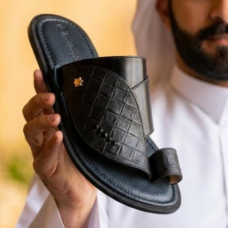 حذاء سعودي مودرن بريميوم فليكس باللون الاسود 1st Collection