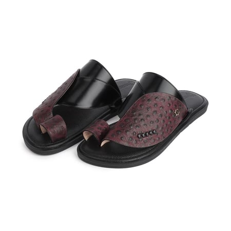 حذاء سعودي مودرن بريميوم نقشة النعام