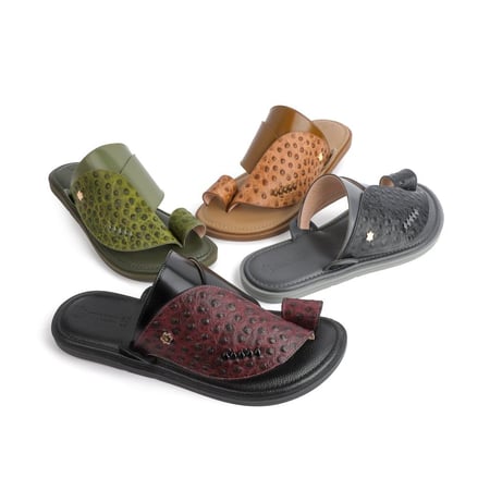 حذاء سعودي مودرن بريميوم نقشة النعام