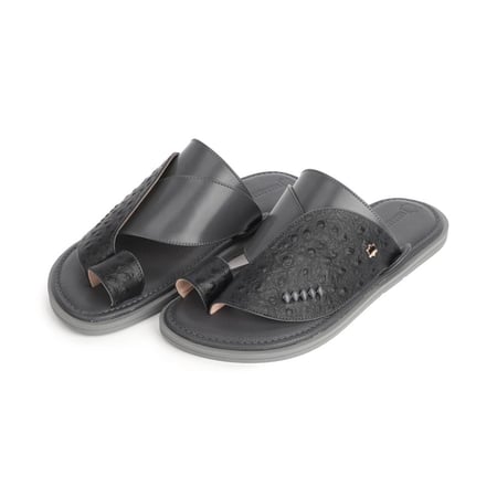 حذاء سعودي مودرن بريميوم نقشة النعام