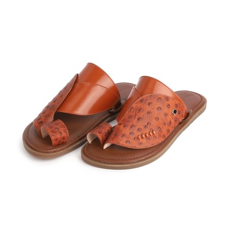 حذاء سعودي مودرن بريميوم نقشة النعام