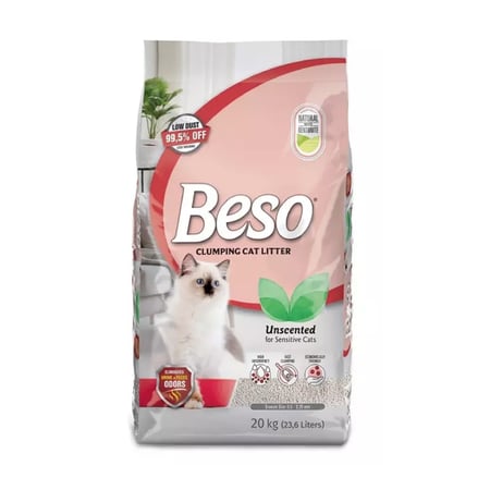 رمل قطط بيسو بدون رائحة 10لتر