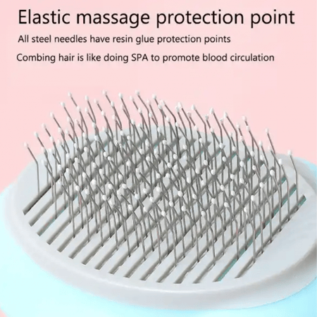 مشط للقطط والكلاب مع ضغاط