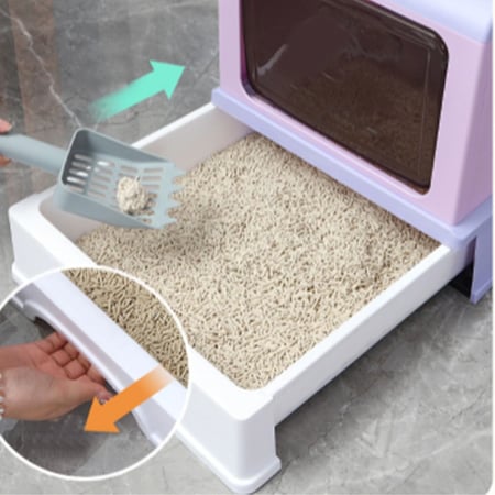 ليتر بوكس مغلق بدرج بعدة اللوان