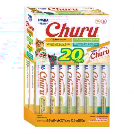 اينابا تشورو مكافئات تشكيلة من نكهات الدجاج  ( 20ظرف متنوع ×14غ )