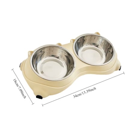 صحن طعام ستاليس مزدوج