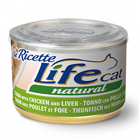 لايف كات طعام رطب تونا ودجاج وكبدة  150 جرام