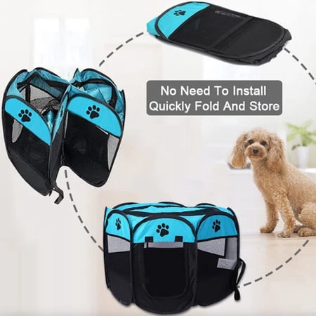 خيمة وبيت للقطط والكلاب قابلة للطي مقاس (72 طول *72 عرض *45 ارتفاع)