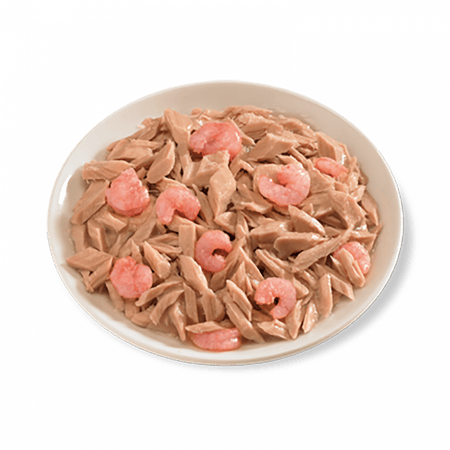 لايف كات طعام رطب تونا مع روبيان 150 جرام