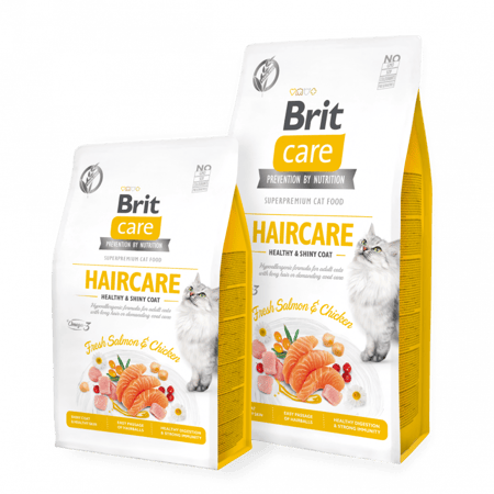 بريت طعام جاف للقطط للعناية بالشعر  2كيلو