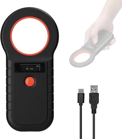 قارئ شريحة مايكروشيب للحيوانات الاليفة لون اسود