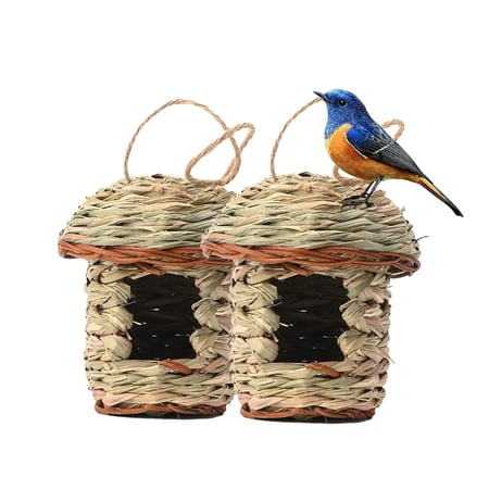 عش للطيور من السعف حجم كبير