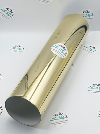 فينيل ذهبي مرايا اوراكل ( متر*33سم )