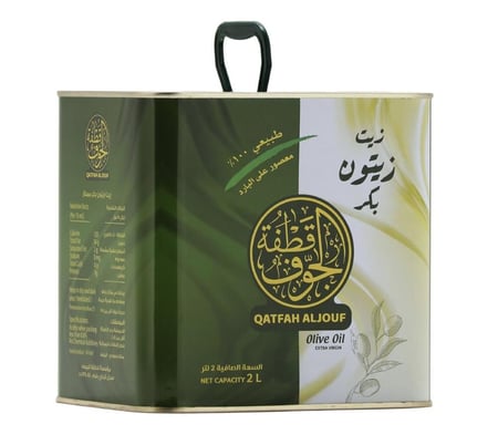 زيت زيتون 2 لتر بكر عصرة أولى على البارد
